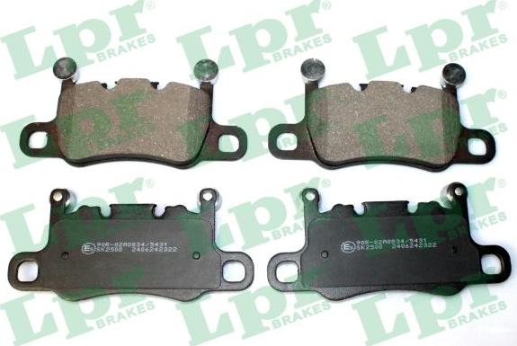 LPR 05P2322 - Гальмівні колодки, дискові гальма autocars.com.ua