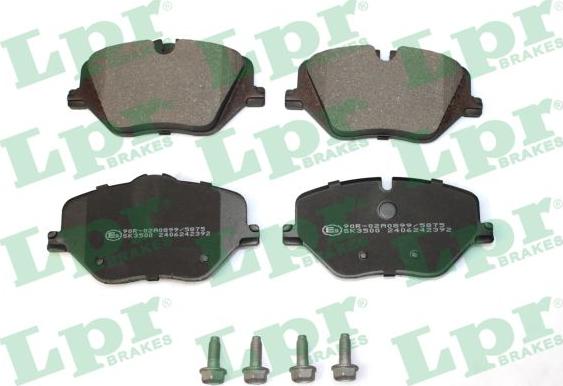 LPR 05P2392 - Гальмівні колодки, дискові гальма autocars.com.ua