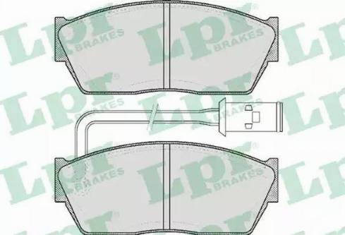 LPR 05P308 - Гальмівні колодки, дискові гальма autocars.com.ua