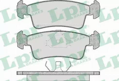 LPR 05P311 - Тормозные колодки, дисковые, комплект avtokuzovplus.com.ua