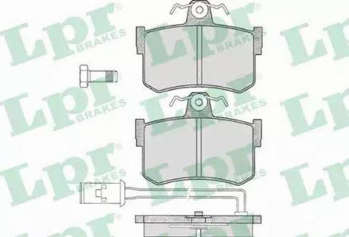 LPR 05P341 - Тормозные колодки, дисковые, комплект autodnr.net