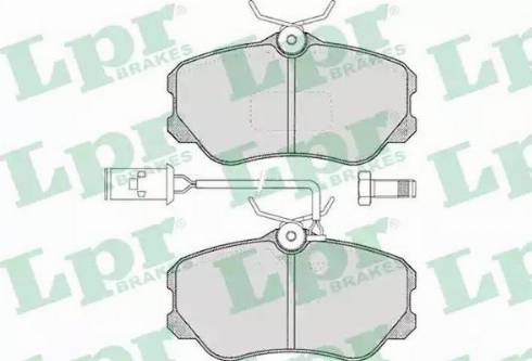 LPR 05P358 - Тормозные колодки, дисковые, комплект avtokuzovplus.com.ua