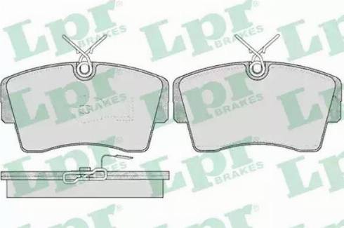 LPR 05P407 - Тормозные колодки, дисковые, комплект avtokuzovplus.com.ua