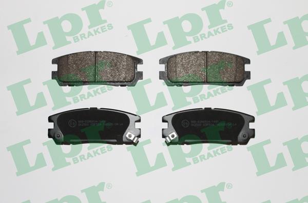 LPR 05P524 - Комплект гальмівних колодок з 4 шт. дисків autocars.com.ua