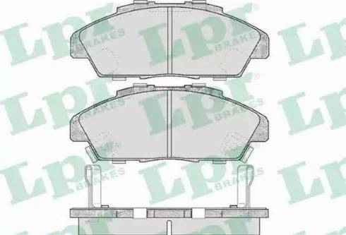 LPR 05P571 - Тормозные колодки, дисковые, комплект avtokuzovplus.com.ua