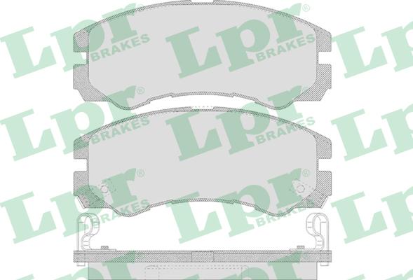 LPR 05P658 - Гальмівні колодки, дискові гальма autocars.com.ua