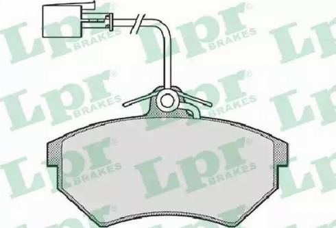 LPR 05P724 - Тормозные колодки, дисковые, комплект autodnr.net