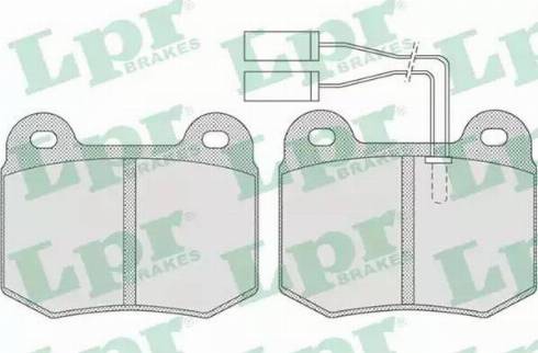 LPR 05P732 - Тормозные колодки, дисковые, комплект avtokuzovplus.com.ua