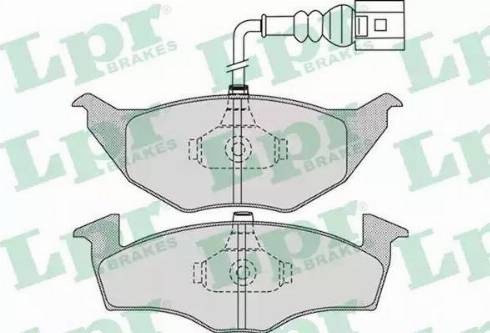 LPR 05P972 - Тормозные колодки, дисковые, комплект autodnr.net