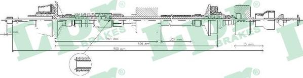 LPR C0029C - Трос, управління зчепленням autocars.com.ua