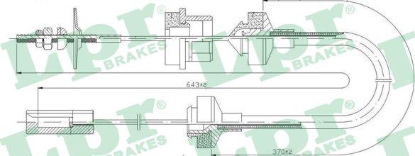 LPR C0032C - Трос, управление сцеплением avtokuzovplus.com.ua