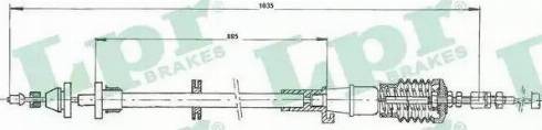 LPR C0068A - Тросик газу autocars.com.ua