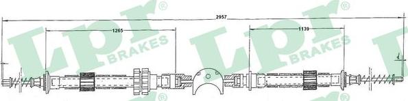 LPR C0075C - Трос, управління зчепленням autocars.com.ua