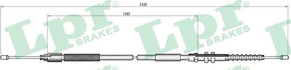 LPR C0112B - Трос, гальмівна система autocars.com.ua