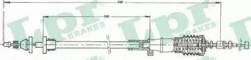 LPR C0115A - Тросик газу autocars.com.ua
