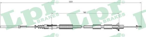 LPR C0130C - Трос, управління зчепленням autocars.com.ua