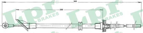 LPR C0133C - Трос, управління зчепленням autocars.com.ua