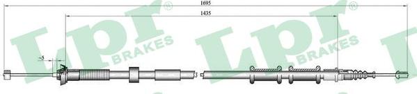 LPR C0180B - Тросик, cтояночный тормоз avtokuzovplus.com.ua