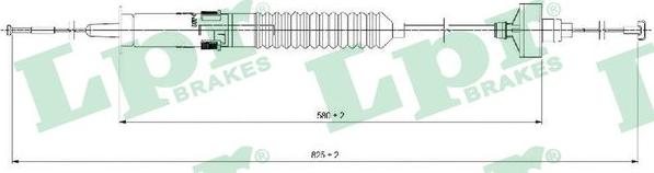 LPR C0266C - Трос, управління зчепленням autocars.com.ua