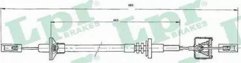 LPR C0271C - Трос, управління зчепленням autocars.com.ua