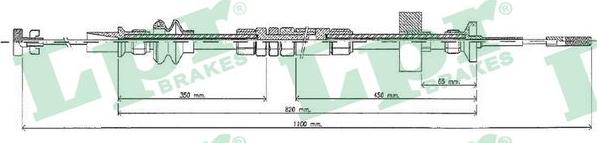 LPR C0273C - Трос зчеплення autocars.com.ua