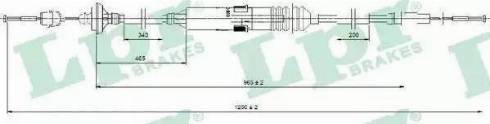 RIDER RD.41155501632 - Трос, управління зчепленням autocars.com.ua