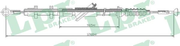 LPR C0428C - Трос, управління зчепленням autocars.com.ua