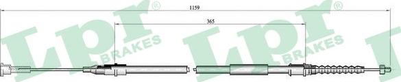 LPR C0551B - Трос, гальмівна система autocars.com.ua