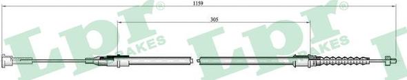 LPR C0563B - Трос, гальмівна система autocars.com.ua