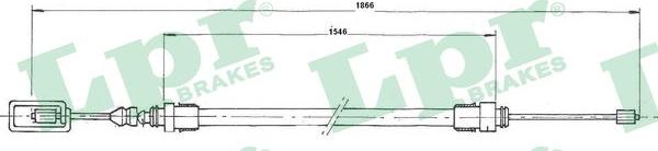 LPR C0625B - Трос, гальмівна система autocars.com.ua