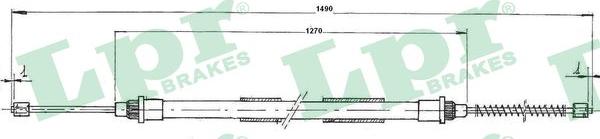 LPR C0731B - Трос, гальмівна система autocars.com.ua