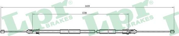 LPR C0739B - Трос, гальмівна система autocars.com.ua
