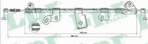 LPR C0896B - Тросик, cтояночный тормоз avtokuzovplus.com.ua