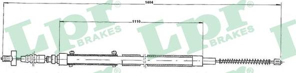 LPR C0903B - Трос, гальмівна система autocars.com.ua