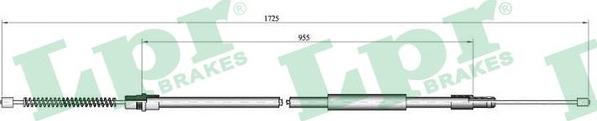 LPR C1261B - Трос, гальмівна система autocars.com.ua