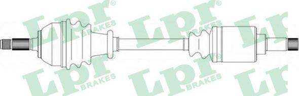 LPR DS16055 - Приводний вал autocars.com.ua