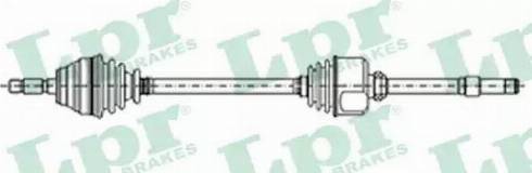 LPR DS16117 - Приводний вал autocars.com.ua