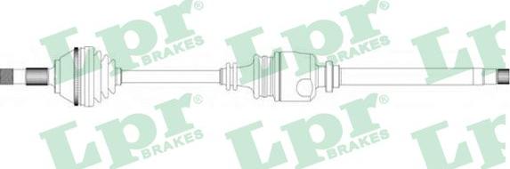 LPR DS20100 - Приводний вал autocars.com.ua