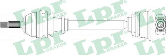 LPR DS39038 - Приводной вал avtokuzovplus.com.ua