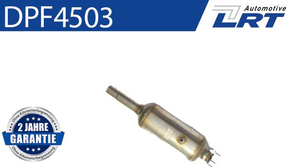 LRT DPF4503 - Сажі / частковий фільтр, система вихлопу ОГ autocars.com.ua