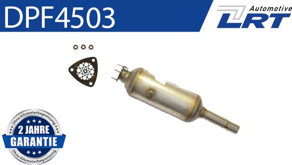 LRT DPF4503 - Сажі / частковий фільтр, система вихлопу ОГ autocars.com.ua