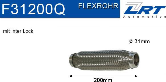 LRT F31200Q - Гофрована труба вихлопна система autocars.com.ua