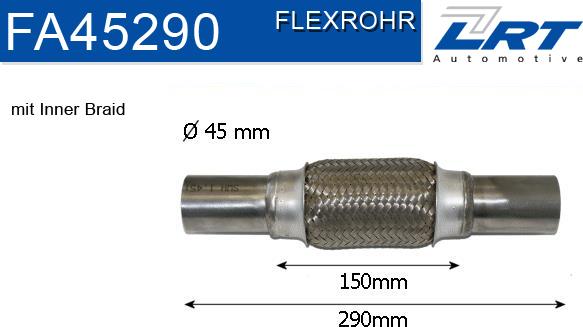 LRT FA45290 - Гофрована труба вихлопна система autocars.com.ua