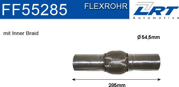 LRT FA55285 - Гофрована труба вихлопна система autocars.com.ua