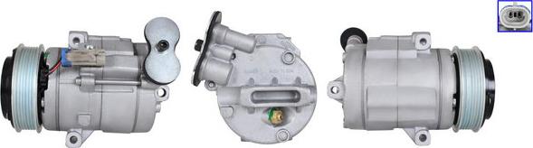 LUCAS ACP01072 - Компресор, кондиціонер autocars.com.ua