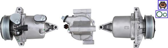 LUCAS ACP01158 - Компресор, кондиціонер autocars.com.ua