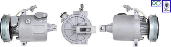 LUCAS ACP01248 - Компресор, кондиціонер autocars.com.ua