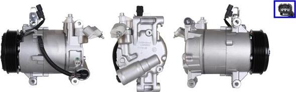 LUCAS ACP01349 - Компресор, кондиціонер autocars.com.ua