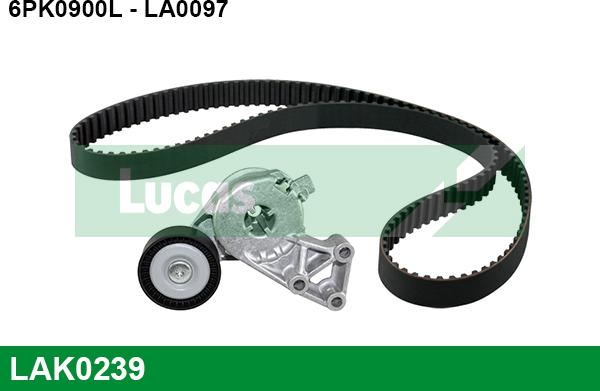 LUCAS LAK0239 - Поликлиновий ремінний комплект autocars.com.ua