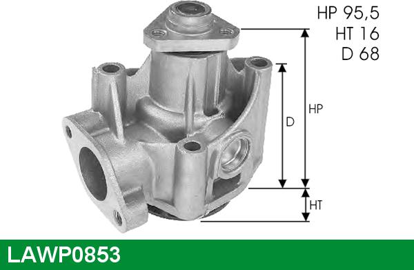 LUCAS LAWP0853 - Водяной насос avtokuzovplus.com.ua